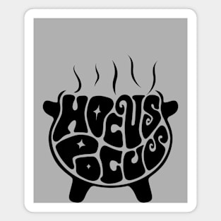 Hocus Pocus Cauldron Word Art Magnet